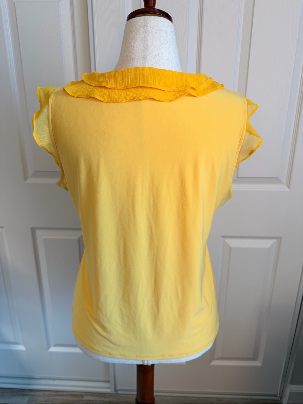 Tommy Hilfiger Yellow Ruffle V-Neck Camisole - Picture 2 of 5